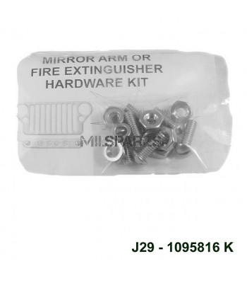 Mirror arm fire ext H'ware kit